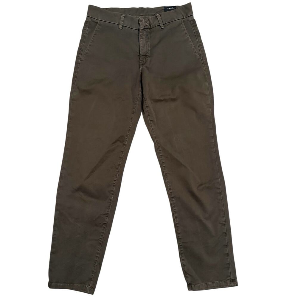 Vince Slim Classic Chino Pants Women's 25 Willow Surplus Green‎ Earthy